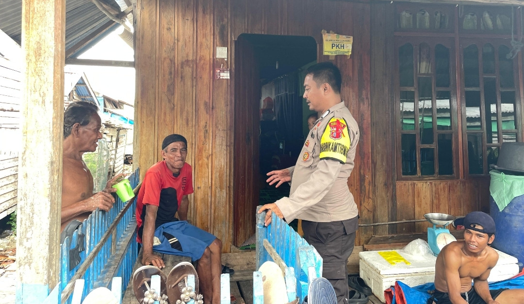 Polsek Concong Sosialisasikan Pemilu Damai demi Stabilitas Keamanan di Concong Luar