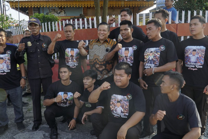 Ribuan Relawan Bangun Riau Bakal Ikut Senam Massal di Kantor Gubernur