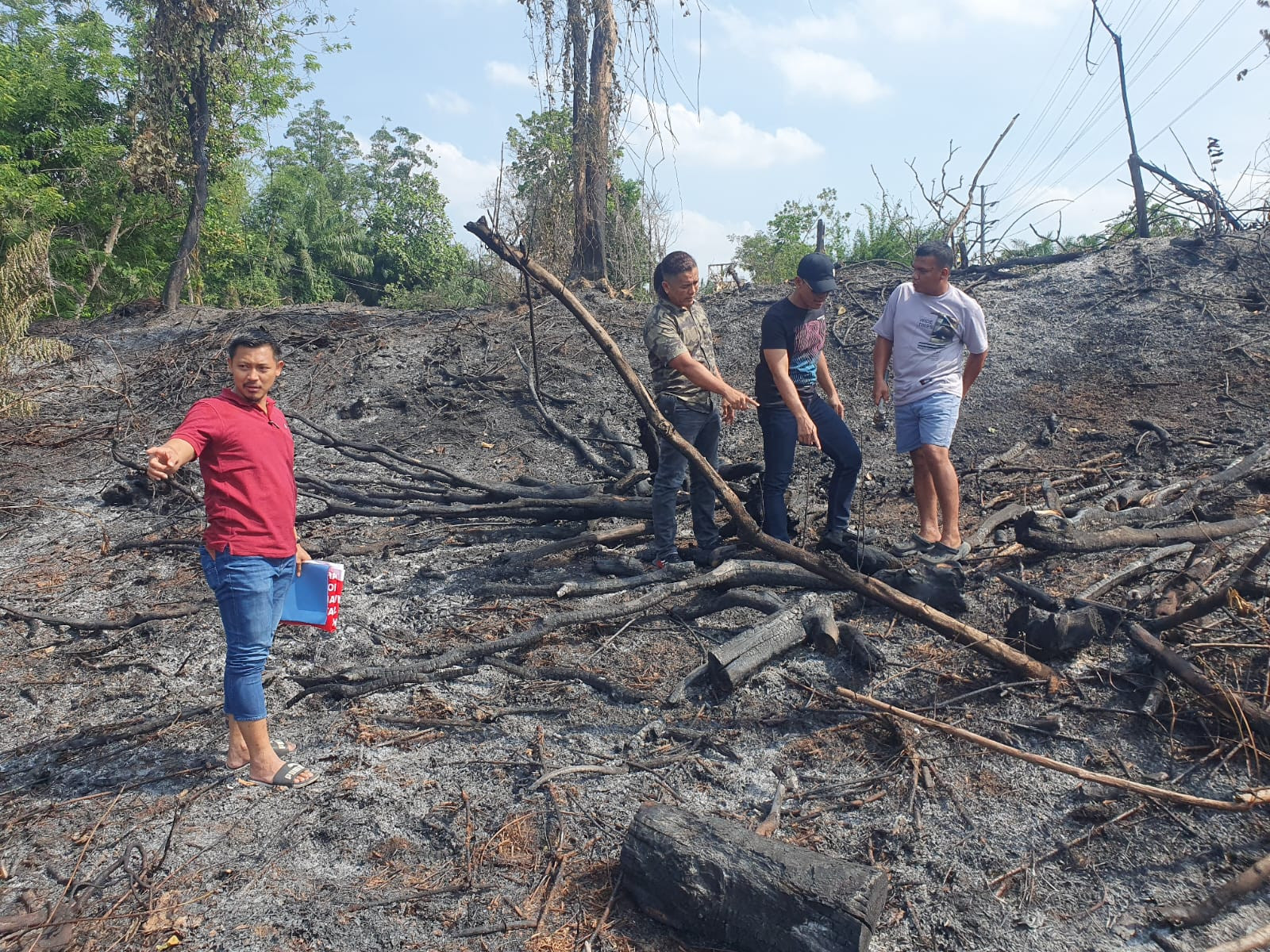 Bakar Lahan Milik PT PHR untuk Tanam Sayur, Pria di Pekanbaru Ditangkap