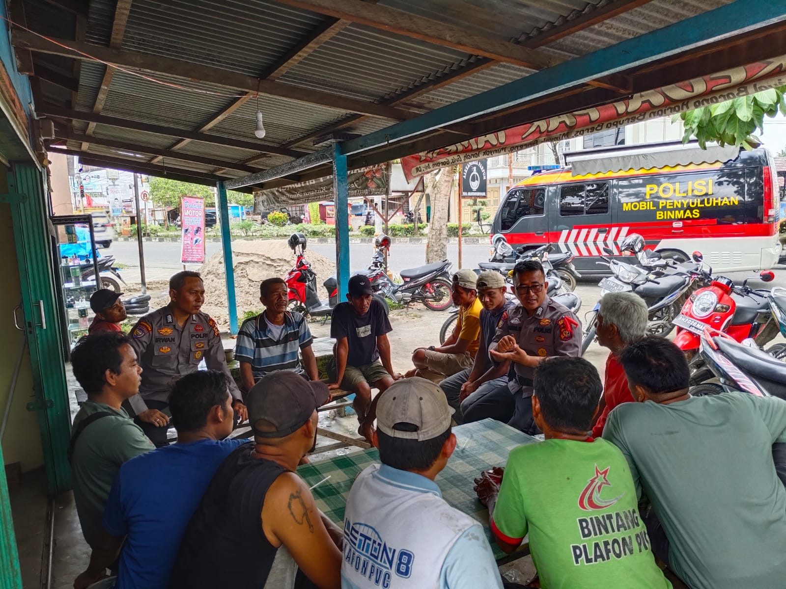 Sat Binmas Polres Rohul Sampaikan Pesan Pilkada Damai di Minggu Kasih