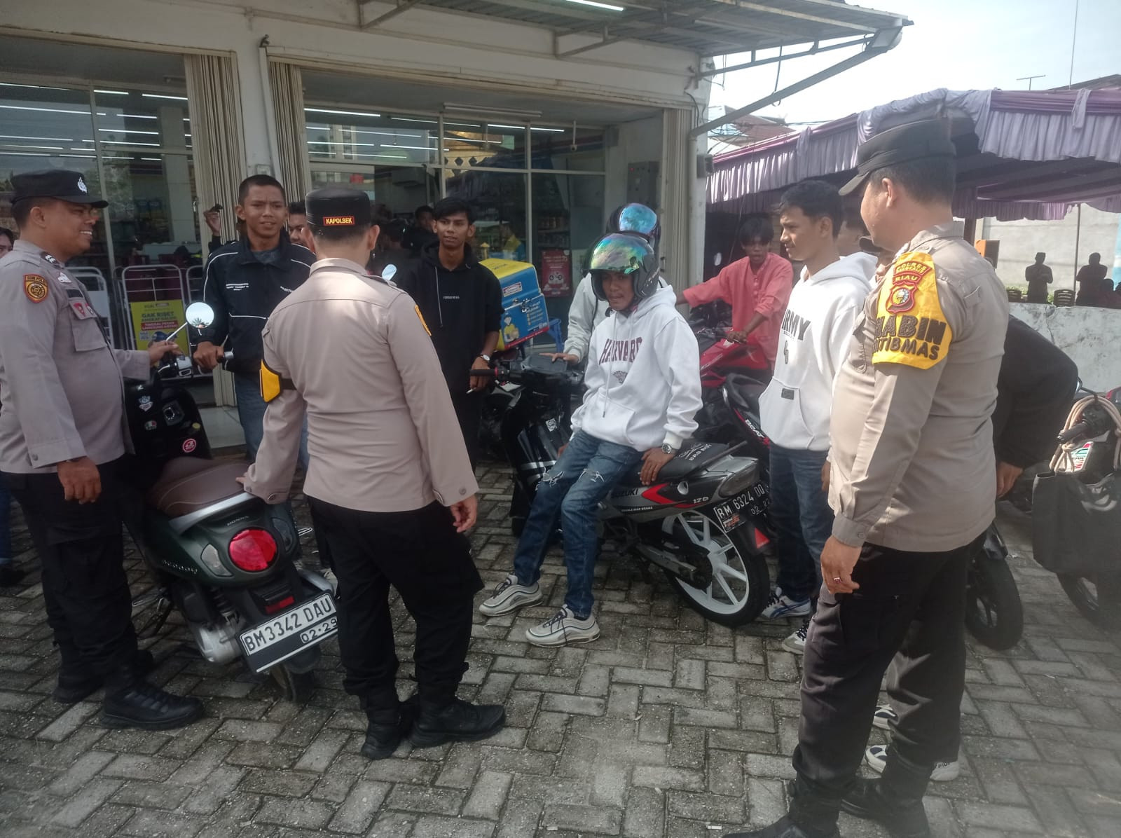 Polsek Siak Kecil Rangkul Kaum Gen Z Untuk Jaga Kamtibmas Jelang Pilkada