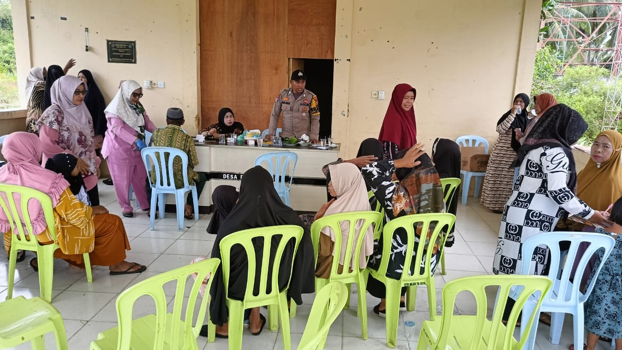 Polsek Bukit Batu Ajak Emak Emak, Sukseskan Pilkada Aman dan Kondusif