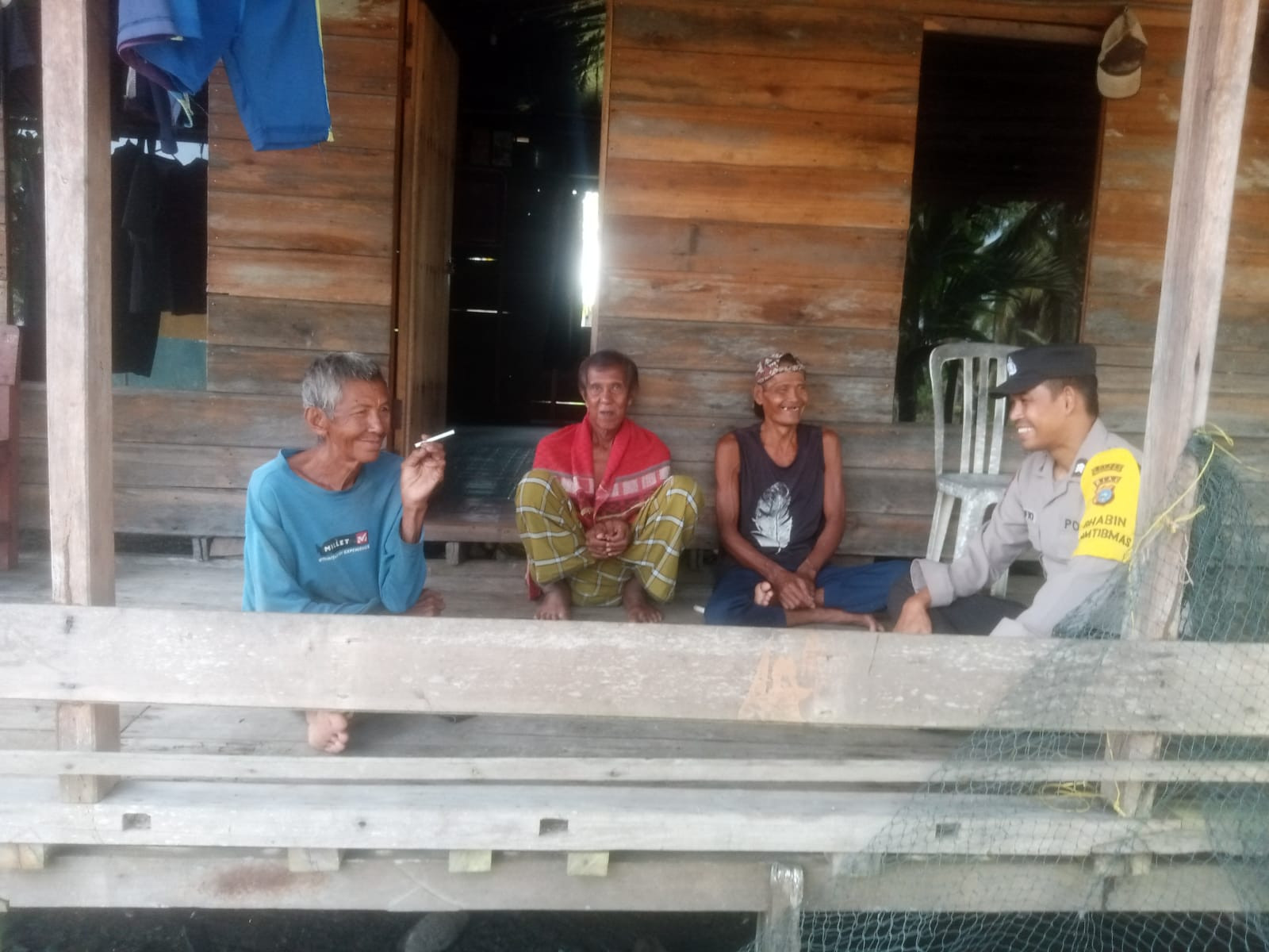 Polsek Concong Gencarkan Sosialisasi Pemilu Damai 2024 di Desa Sungai Berapit