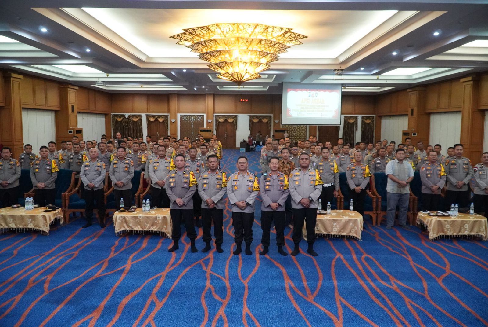 Kapolres Rohul Pimpin Apel Akbar Bhabinkamtibmas, Tekankan Netralitas Polri di Pilkada 2024