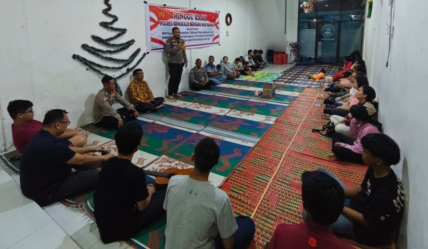 Polres Bengkalis Gelar Kegiatan Minggu Kasih Jelang Pilkada 2024