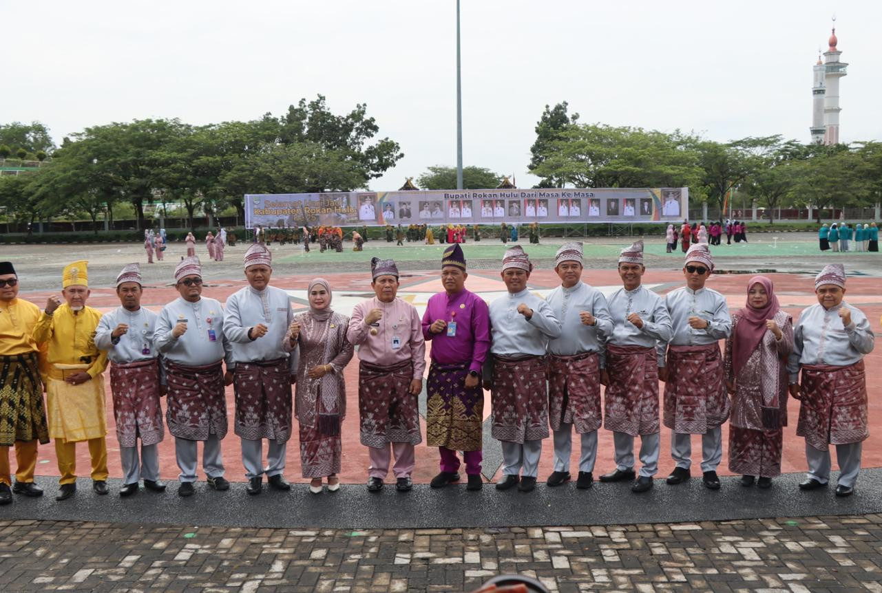 Momen Hut ke-25 Rohul, Kapolres Ajak Forkopimda Ciptakan Pilkada Damai