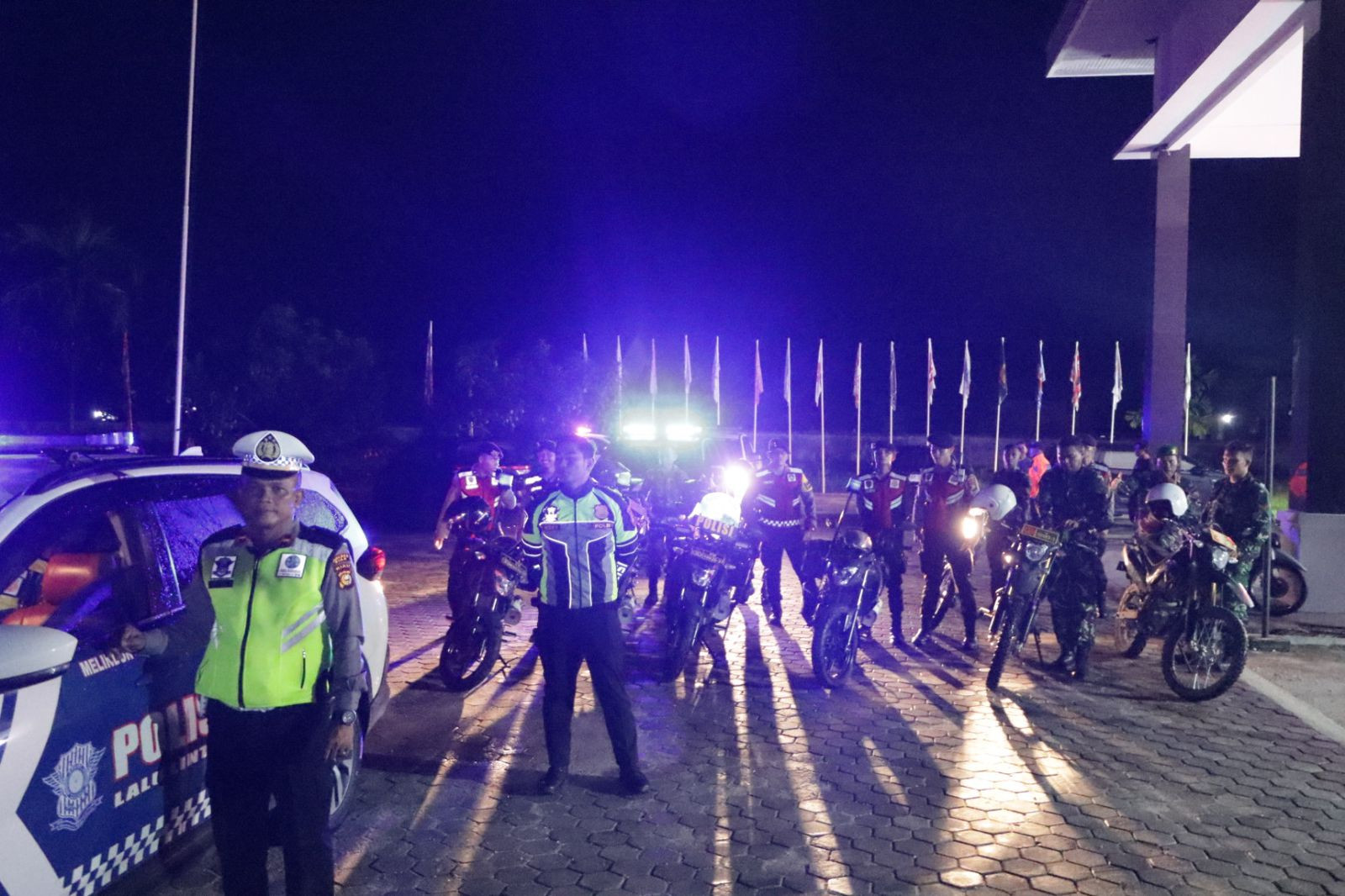 Ciptakan Kondusifitas, Polres Siak Gelar Patroli Blue Light Jelang Pilkada 2024