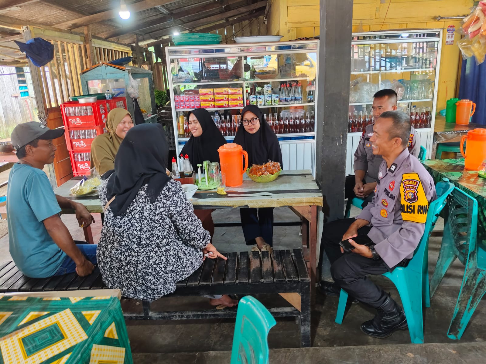 Wujudkan Pilkada Aman dan Sejuk, Sat Binmas Polres Rohul Gelar Cooling System Masyarakat Rambah