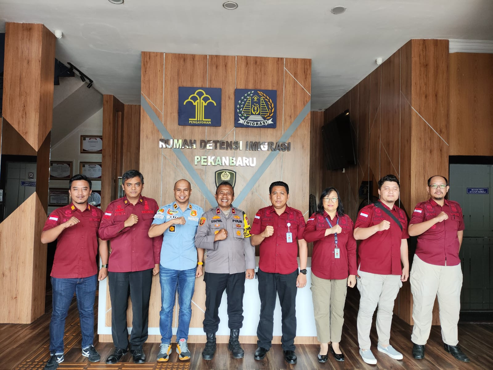 Kapolsek Bukit Raya Sambangi Rudenim Pekanbaru Paparkan Cooling System