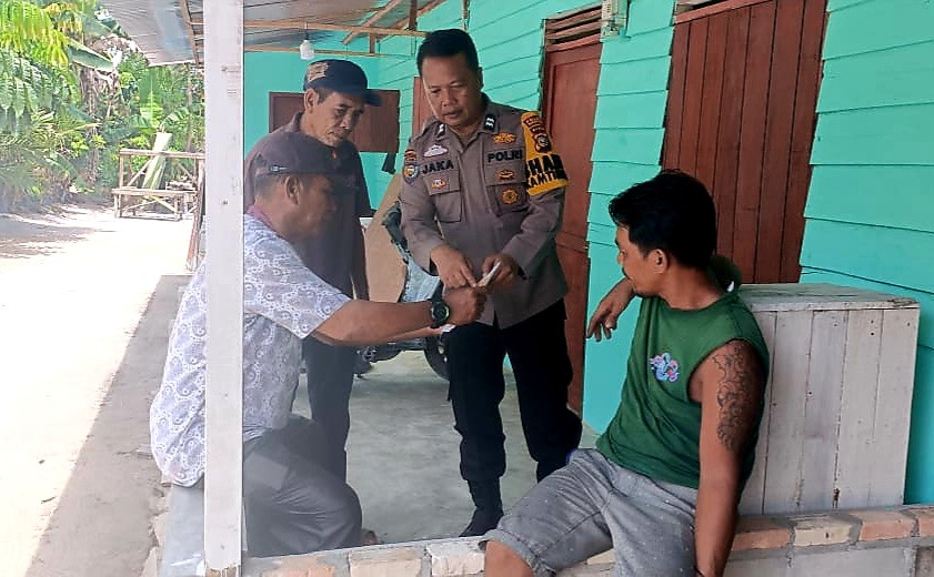 Sembari Kampanyekan Pilkada Damai, Polsek Pinggir Juga Sosialisasi Penerimaan Anggota Polri