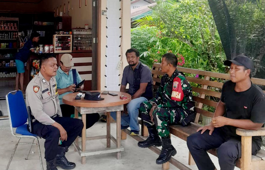 Polsek Rupat Kolaborasi Tiga Pilar Jaga Kamtibmas di Tahapan Pilkada Serentak 2024 Mendatang