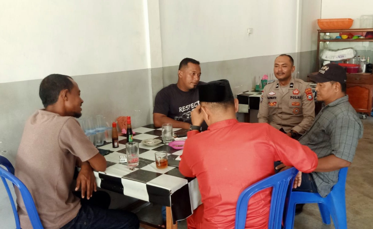 Polsek Bantan Rangkul Kepala Dusun Desa Selat Baru Ciptakan Pemilukada Damai
