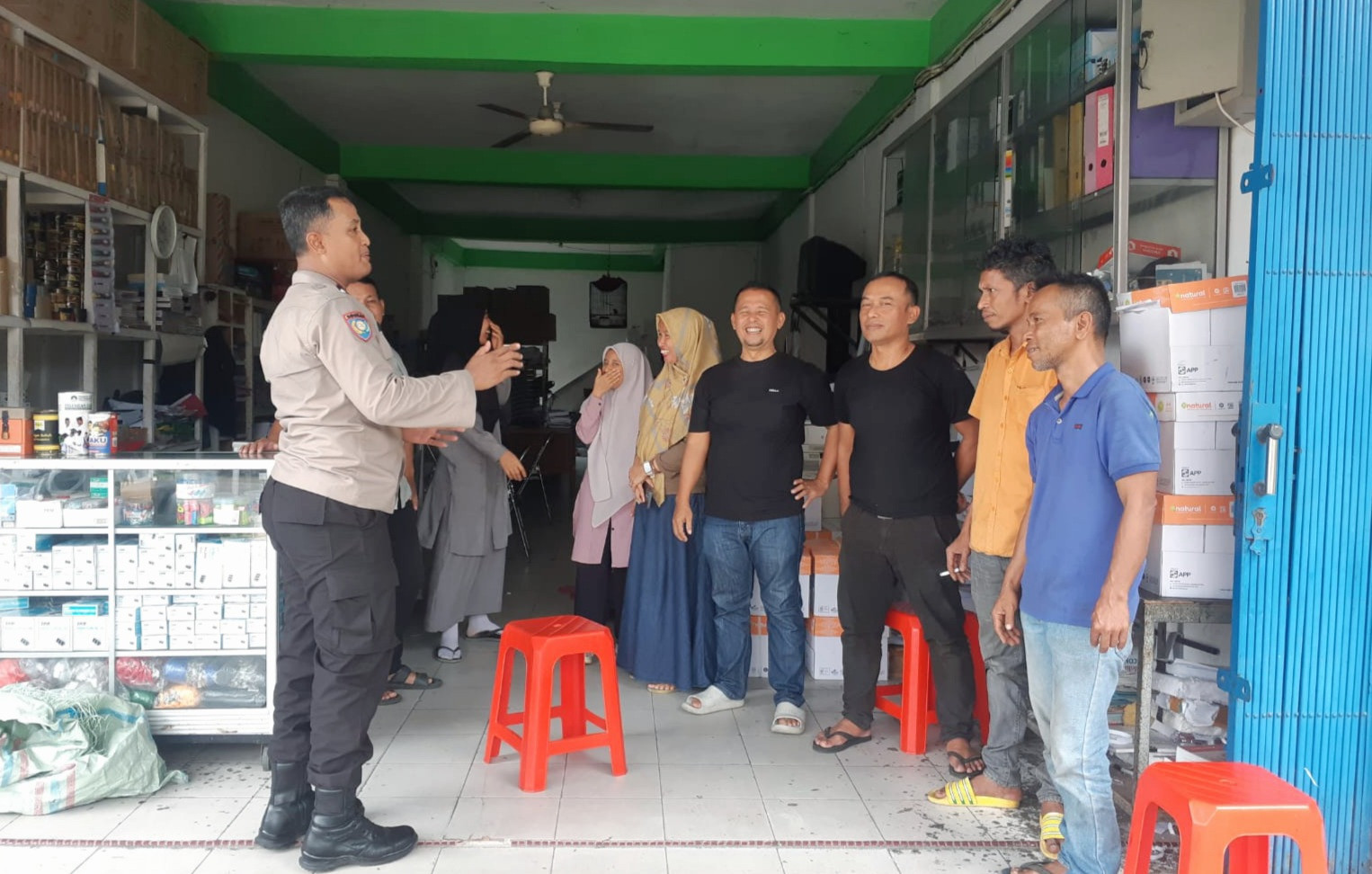 Polsek Sukajadi Bersama Warga Kel.Jadirejo Dukung Sukseskan Pemilukada Serentak 2024