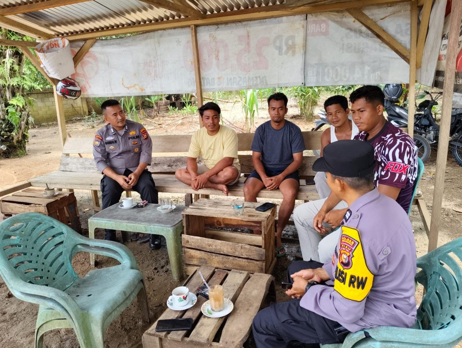 Sat Binmas Polres Rohul Ajak Warga Desa Suka Maju Ciptakan Harkamtibmas Selama Tahapan Pilkada