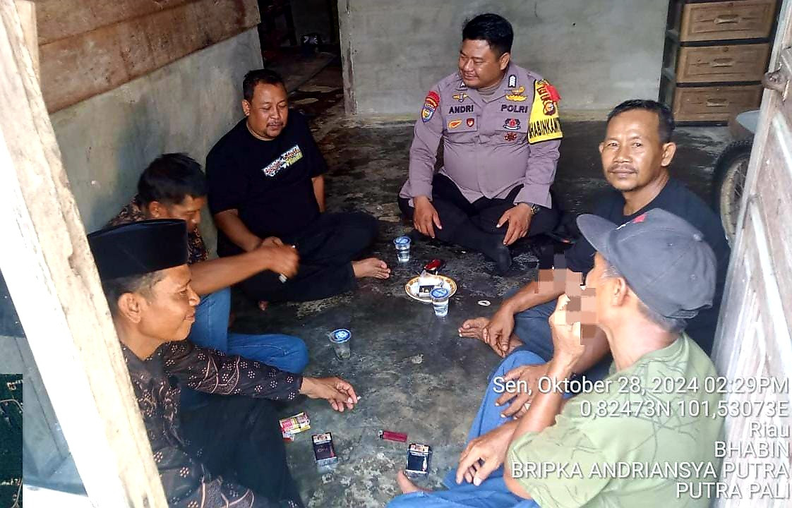 Polsek Minas Sambangi Warga Dusun Montikato, Tingkatkan Kolaborasi dan Jaga Kondusifitas