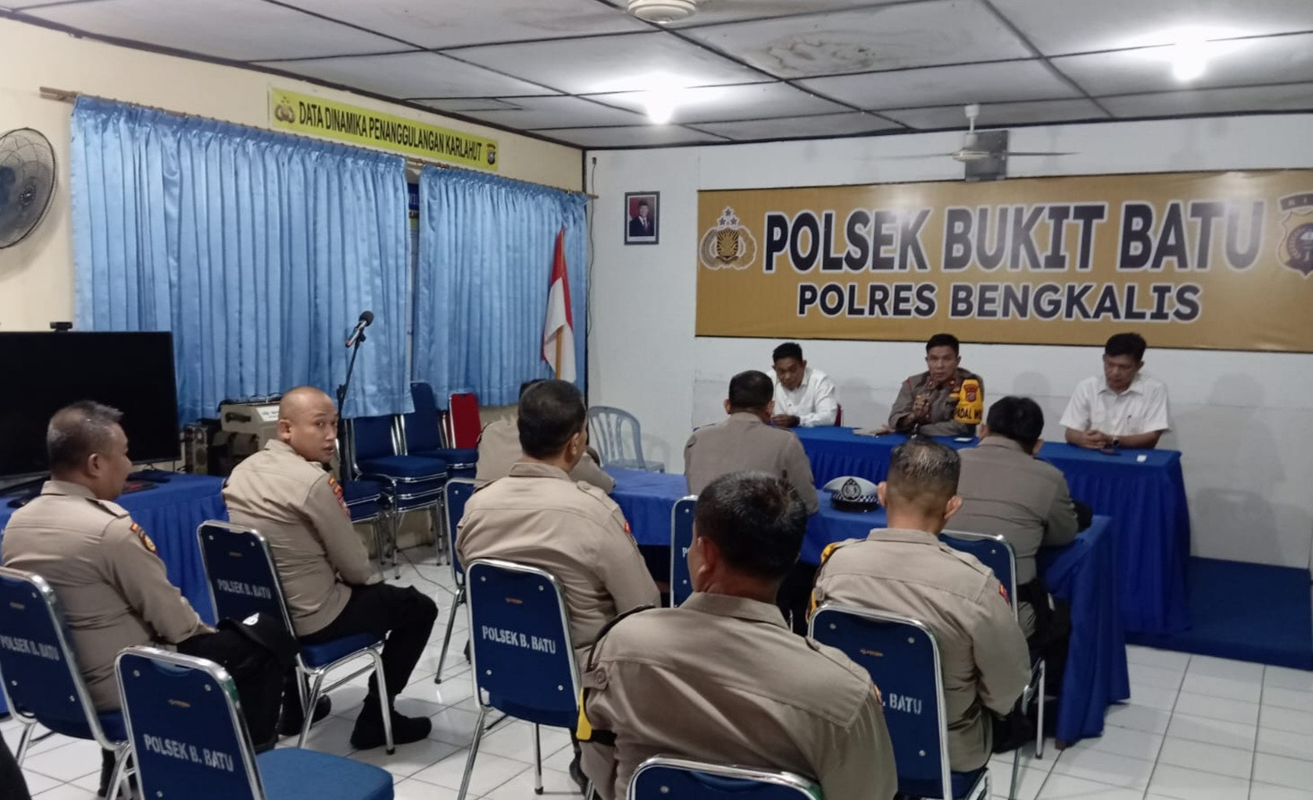 Polsek Bukit Batu Gelar Cooling System Penegakan Disiplin dan Integritas Personel