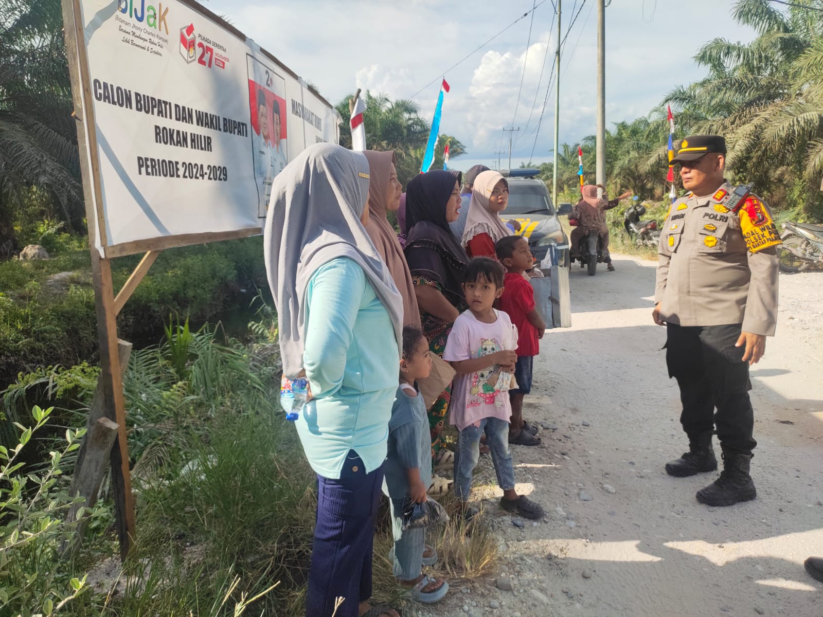 Kapolsek Pujud Pimpin Sosialisasi Cooling System di Kepenghuluan Kasang Bangsawan