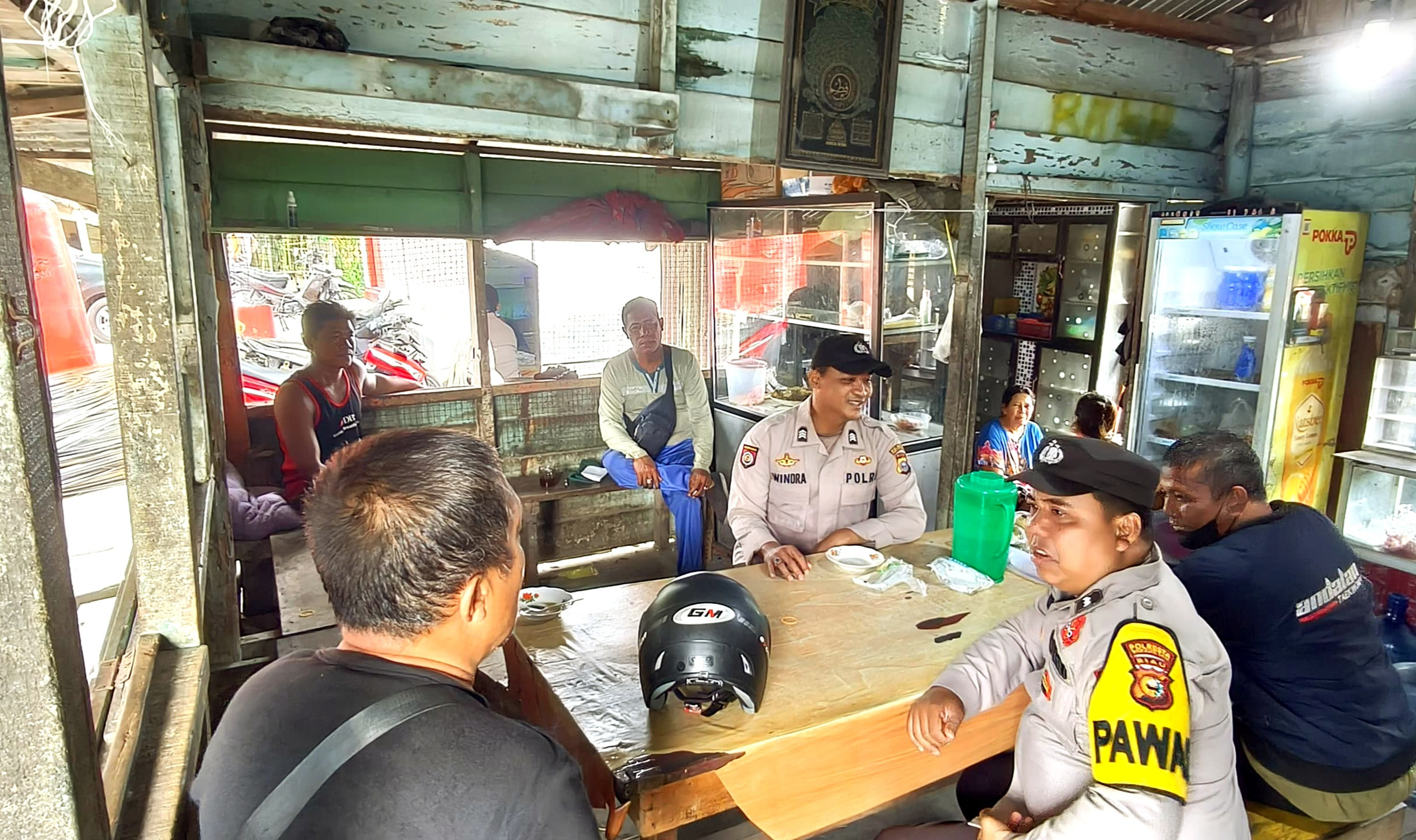 Ciptakan Kondusifitas Suhu Politik, Polsek Kawasan Pelabuhan Gandeng Buruh di Pelabuhan Bambu Kuning