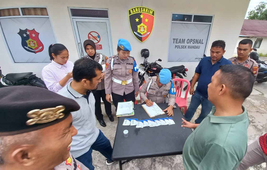 Polsek Mandau Gelar Tes Urine Dadakan untuk Tingkatkan Profesionalisme Anggota