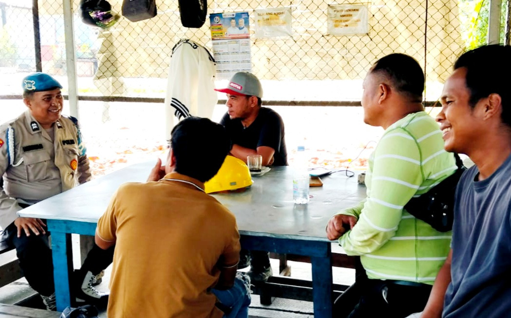 Polsek Kawasan Pelabuhan Bersama Buruh PT. BTA Bentuk Kemitraan Jelang Pemilukada 2024