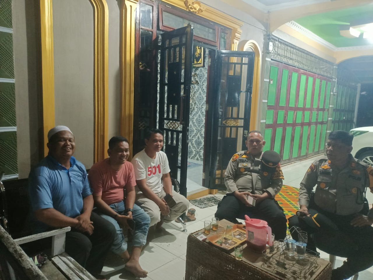 Ansipasi Politik Uang, Kapolsek Pujud Pimpin Patroli hingga Subuh