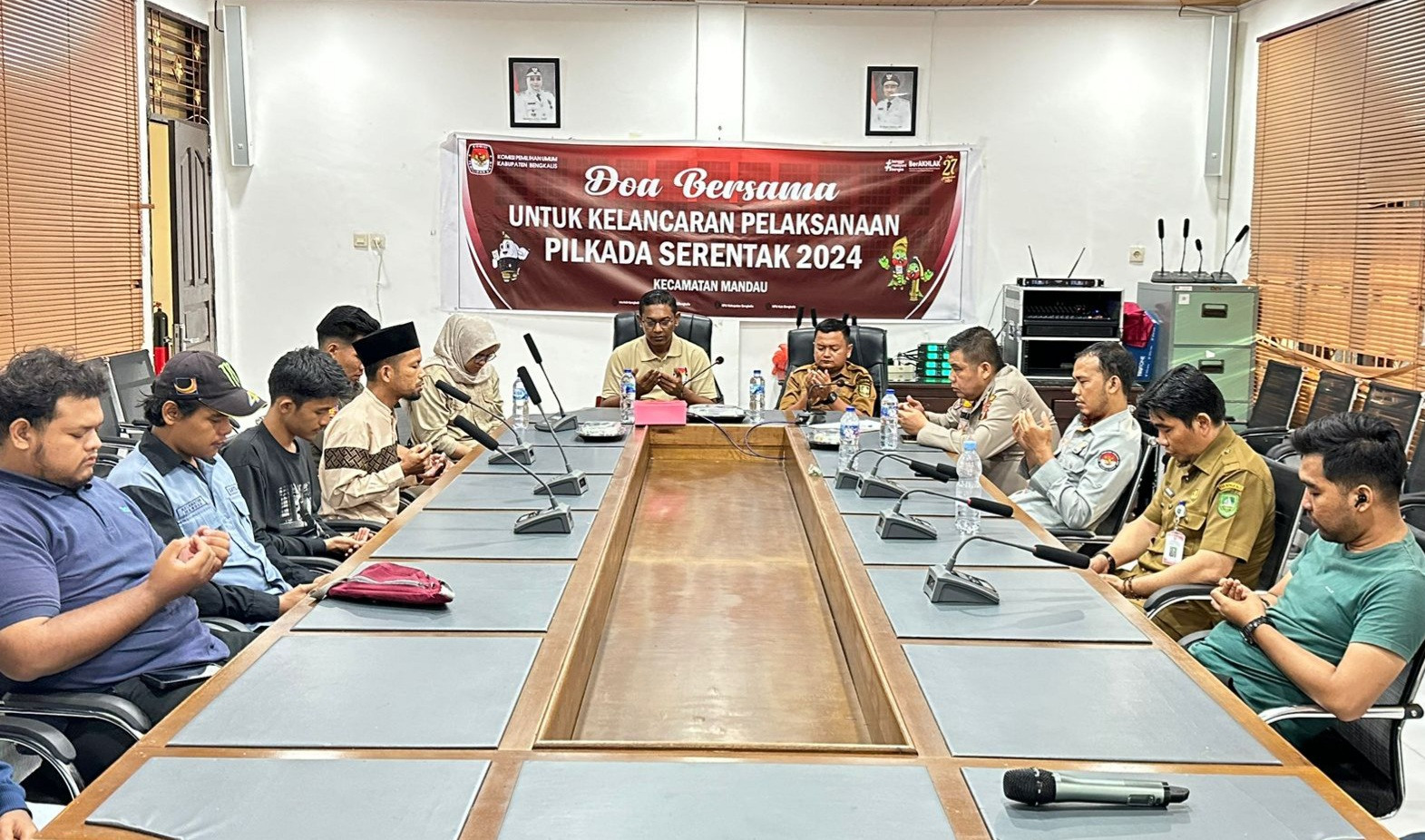 Doa Bersama Sebelum Wujudkan Pilkada Bengkalis Yang Damai Dan Kondisif