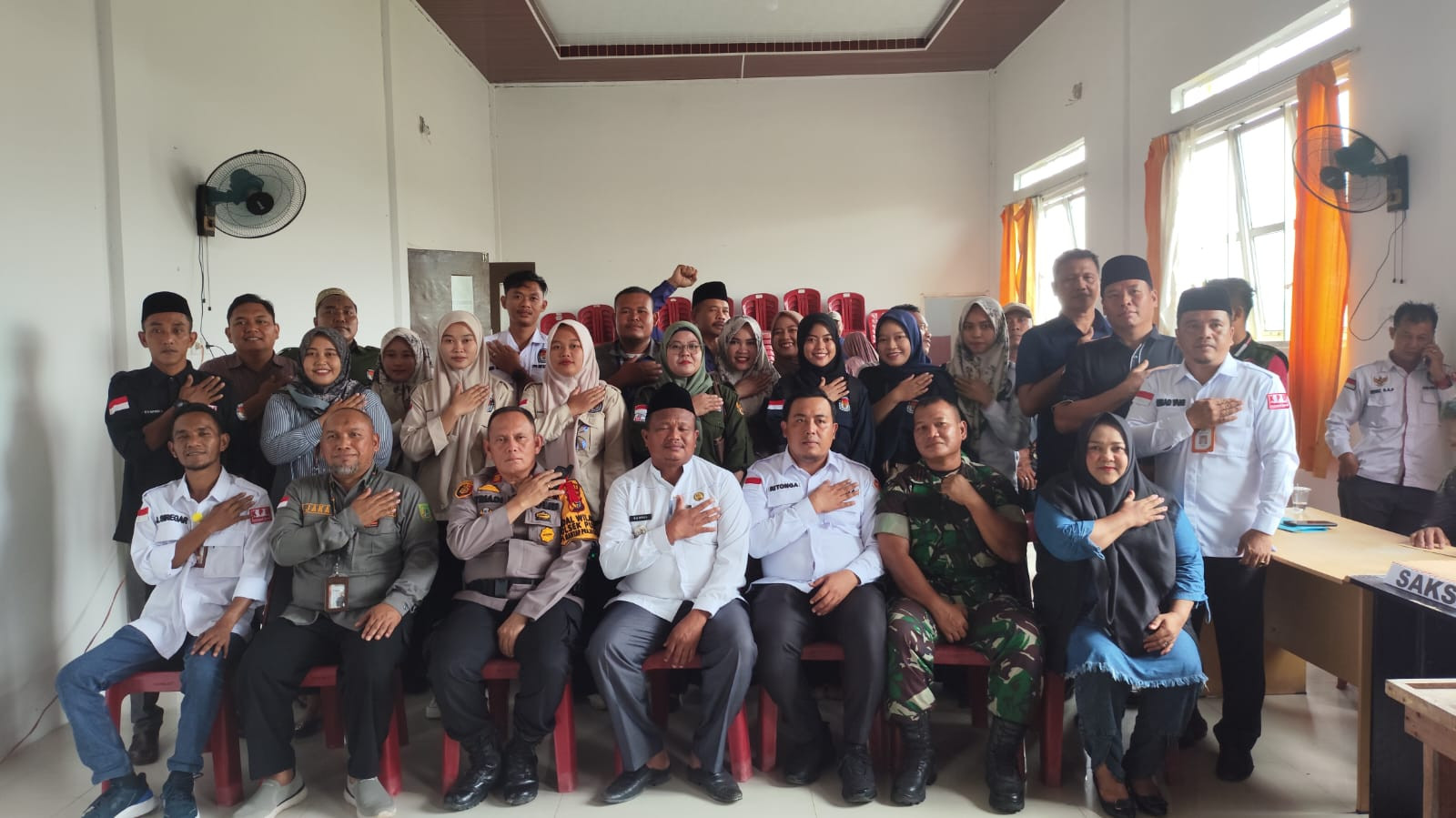 Polsek Pujud Masifkan Pengamanan Rekapitulasi Suara di PPK Tanjung Medan