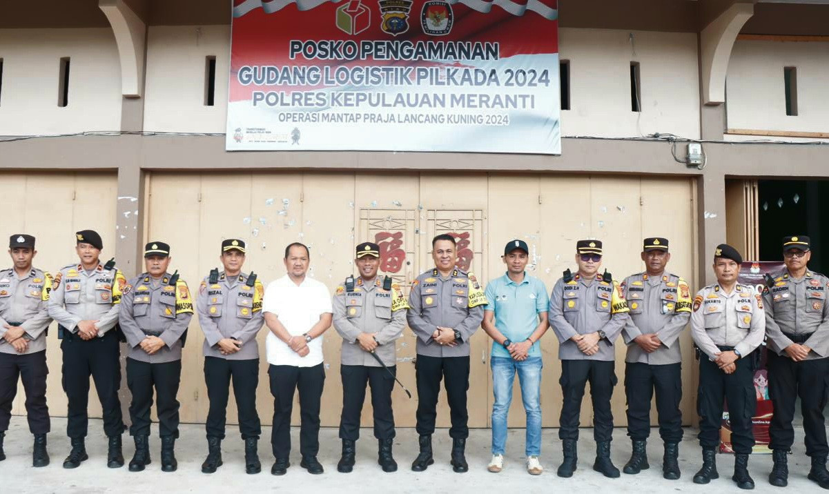 Tim Supervisi Polda Riau bersama Kapolres cek Kantor KPU, Bawaslu dan Gudang Logistik