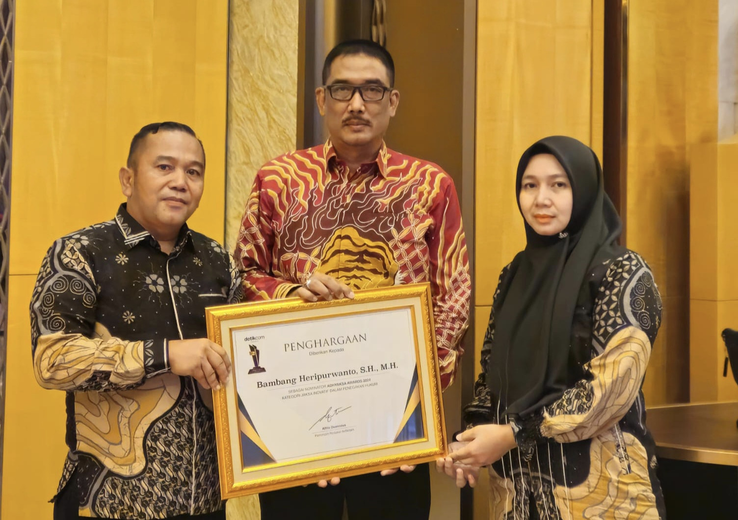 Berhasil Masuk Nominasi Adhyaksa Award 2024, Bambang: Syukur Alhamdulillah