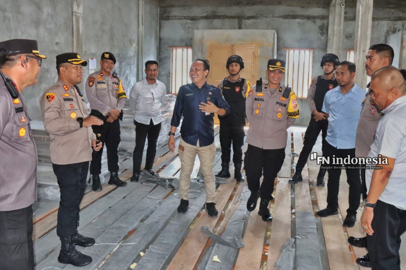 Tinjau Gudang KPU, Kapolres Kepulauan Meranti Pastikan Keamanan Logistik Pemilu