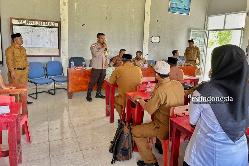 Polsek Rupat Sampaikan Pesan Pilkada Damai di Korwil Pendidikan