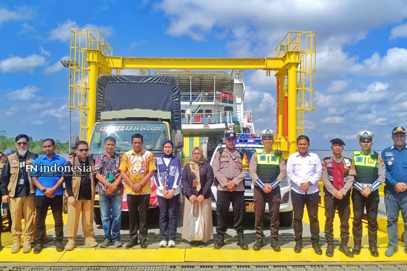 Satgas Mantap Praja Polres Meranti, Kawal Kedatangan Logistik KPU Tahap ke-2
