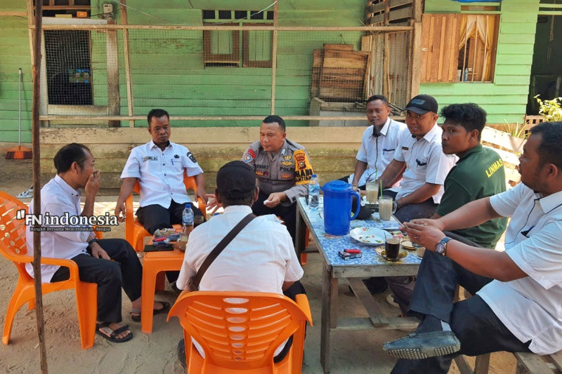Polsek Pinggir Kampanyekan Pilkada Damai di Desa Semunai
