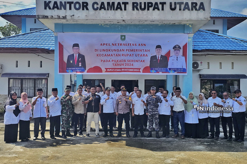 Polsek Rupat Utara Tekankan Netralitas Guna Terciptanya Pilkada Aman, Sejuk dan Damai