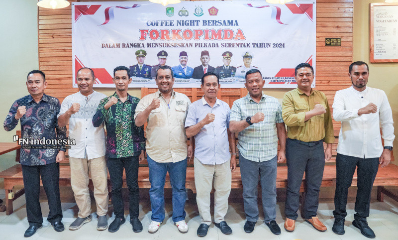 Kapolres Meranti Hadiri Coffee Night Bersama Forkopimda Jalin Sinergitas dan Netralitas