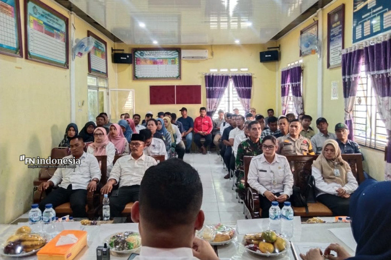 Polsek Mandau Hadiri Musrenbang Desa dan Sosialisasikan Kamtibmas