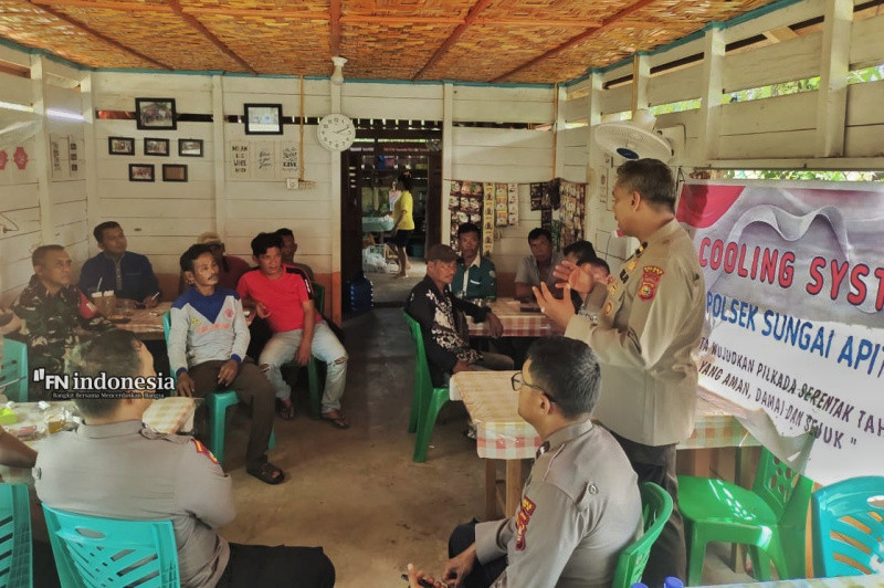 Polsek Sungai Apit Giat Cooling System Himbauan Kamtibmas Menjelang Pilkada 2024