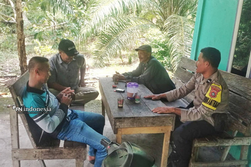 Sambangi Warga Desa Bantan Air, Polsek Bantan Sampaikan Pesan Kamtibmas Pilkada 2024