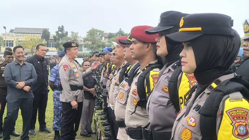 Ciptakan Situasi Damai Pilkada Serentak, Polda Riau Kirimkan 1.615 Personil Pengamanan