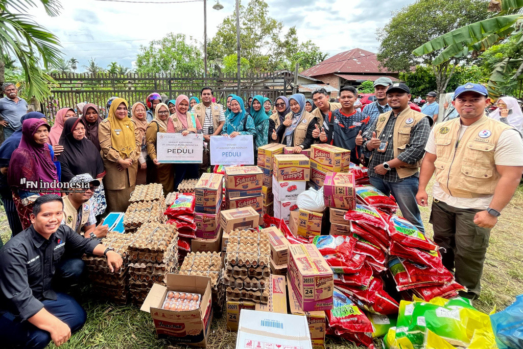 Injourney Airport Salurkan Bantuan untuk Korban Banjir di Rumbai Timur Pekanbaru