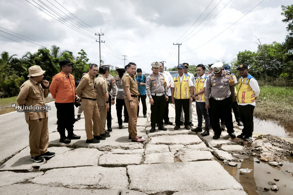Sempat Banjir, Dirlantas Polda Riau Tinjau Jalur di Pelalawan Pastikan Jalan Aman dan Siap Dilalui Pemudik