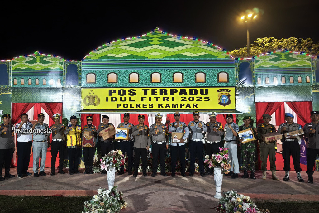 Dirlantas Polda Riau Cek Kesiapan Pos Terpadu Pengamanan Arus Mudik Lintas Riau-Sumbar dan Riau-Sumut