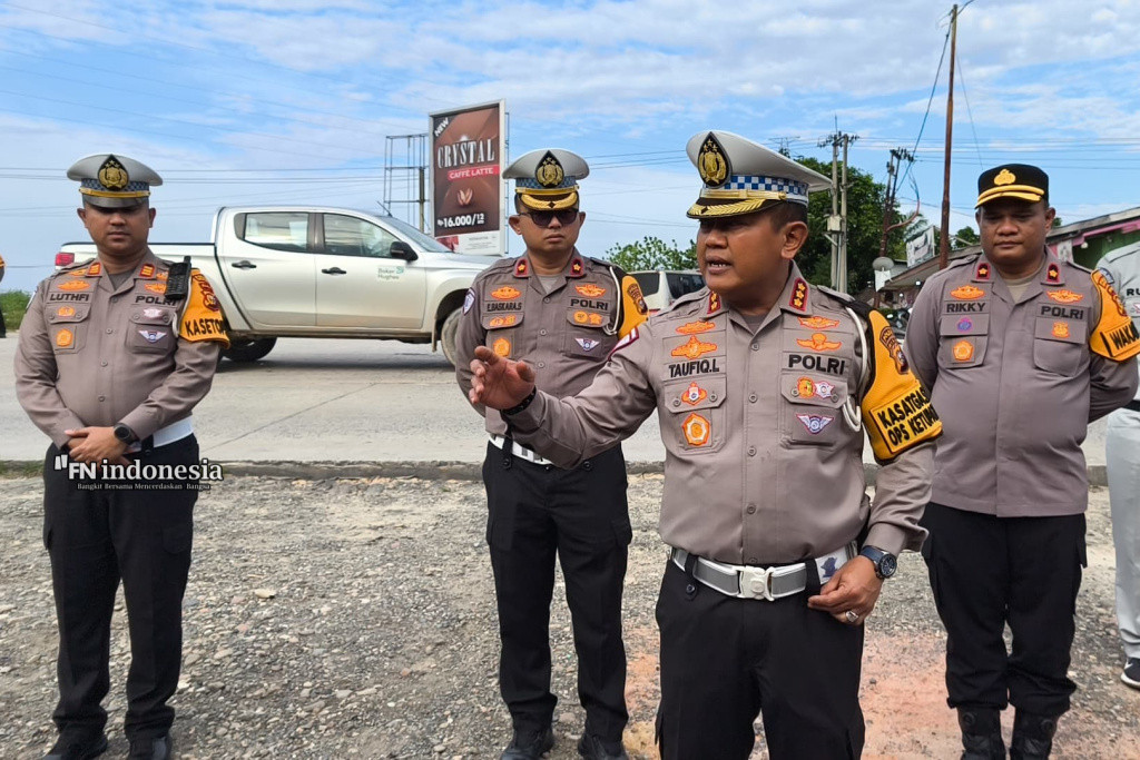 Dirlantas Polda Riau Pantau Arus Balik Lebaran di Tol Permai dan Jalinsum