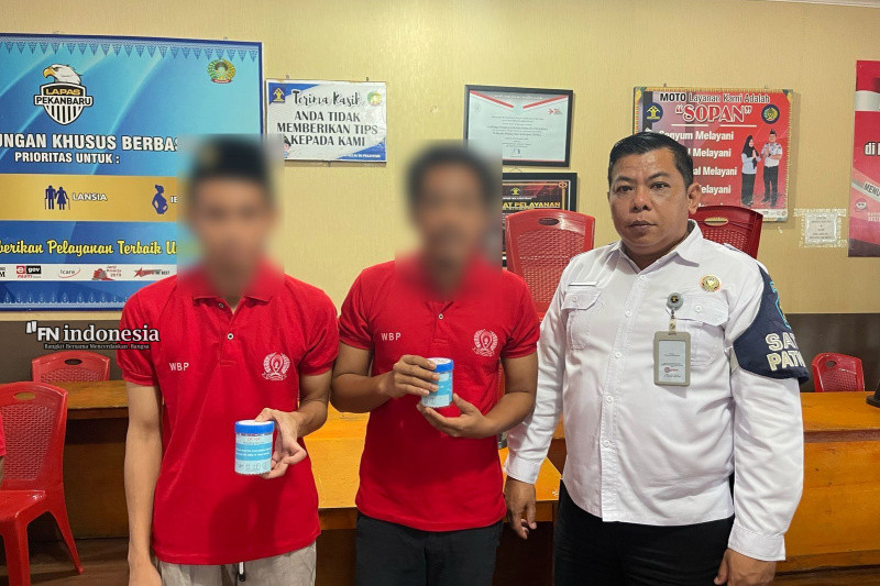 Lapas Kelas IIA Pekanbaru Gelar Tes Urine Warga Binaan