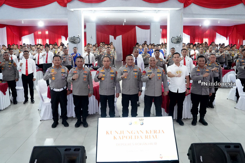 Dalam Kunker ke Rokan Hilir, Kapolda Riau Serukan Penguatan Etos Kerja dan Green Policing