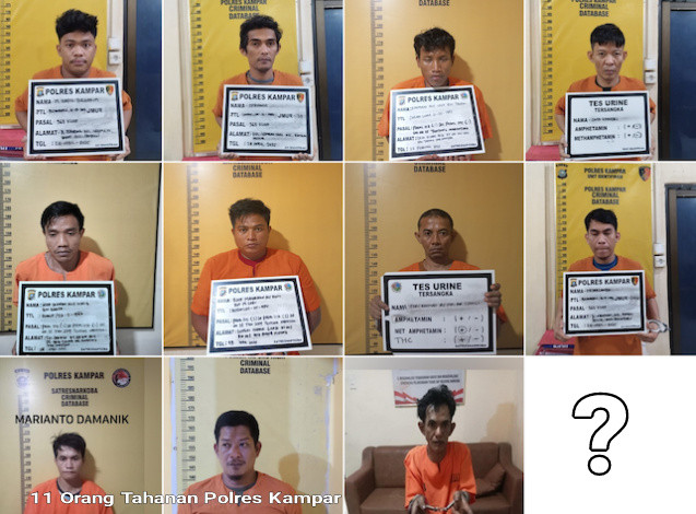 Polda Riau Buru 11 Tahanan Kabur dari Polres Kampar, Mayoritas Terlibat Kasus Narkoba