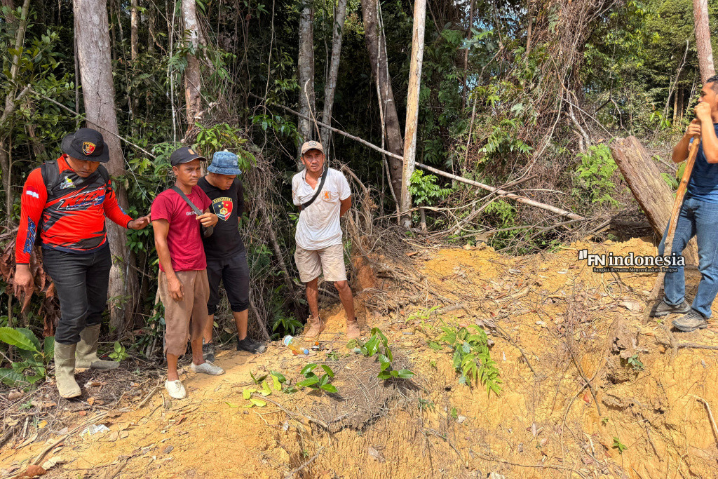 Polres Rokan Hulu Tangkap Tiga Pelaku Pembakaran Hutan di Desa Tanjung Medan