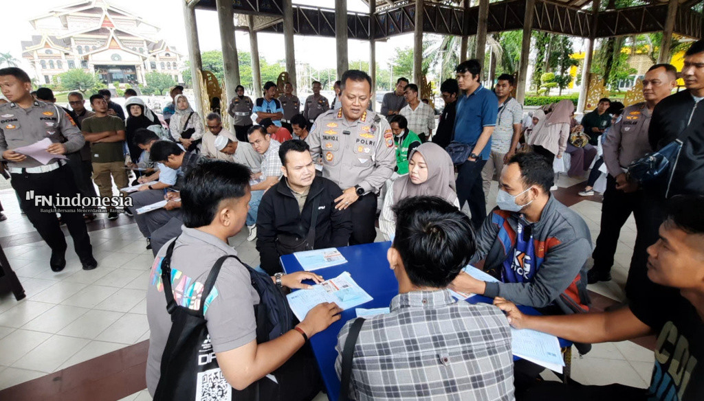 Dalam Rangka Hari Bhayangkara ke-79, Ditlantas Polda Riau Gelar 79 Titik Pelayanan Publik di Seluruh Riau