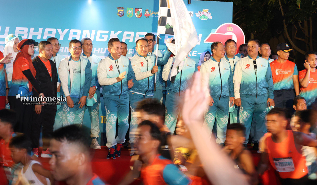 Ribuan Pelari Banjiri Pekanbaru dalam Riau Bhayangkara Run 2025 Dengan Semangat Kebersamaan