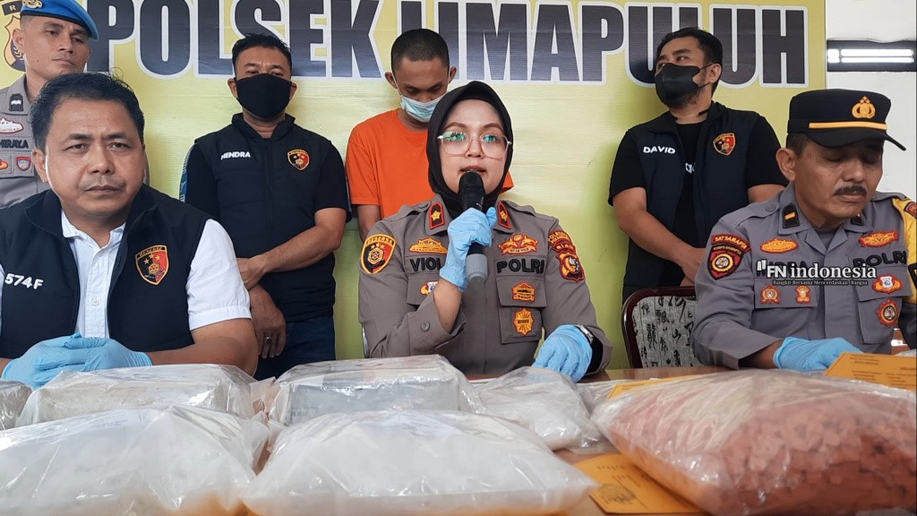 Bernilai Rp7,3 Miliar, Polsek Lima Puluh Bekuk Kurir Narkoba di Pekanbaru, Ribuan Ekstasi dan 6 Kg Sabu Disita